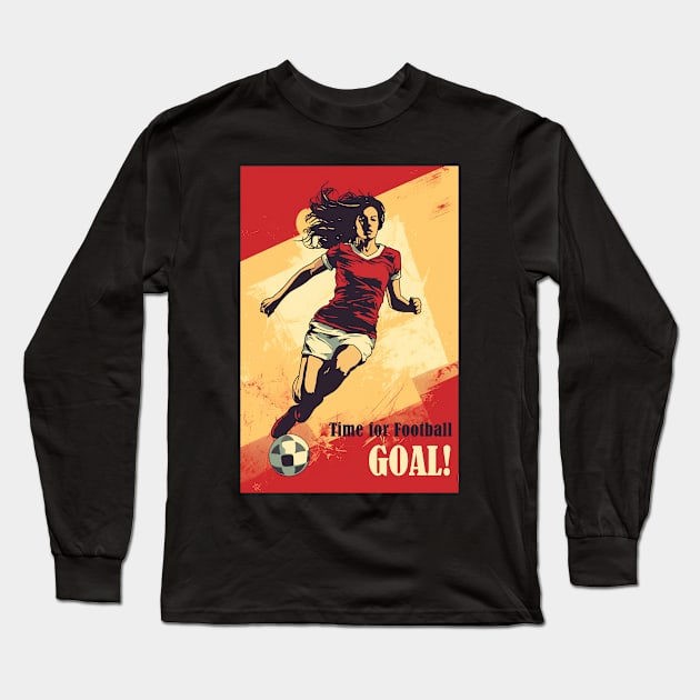 FIFA Women World Cup Poster Long Sleeve T-Shirt by GreenMary Design